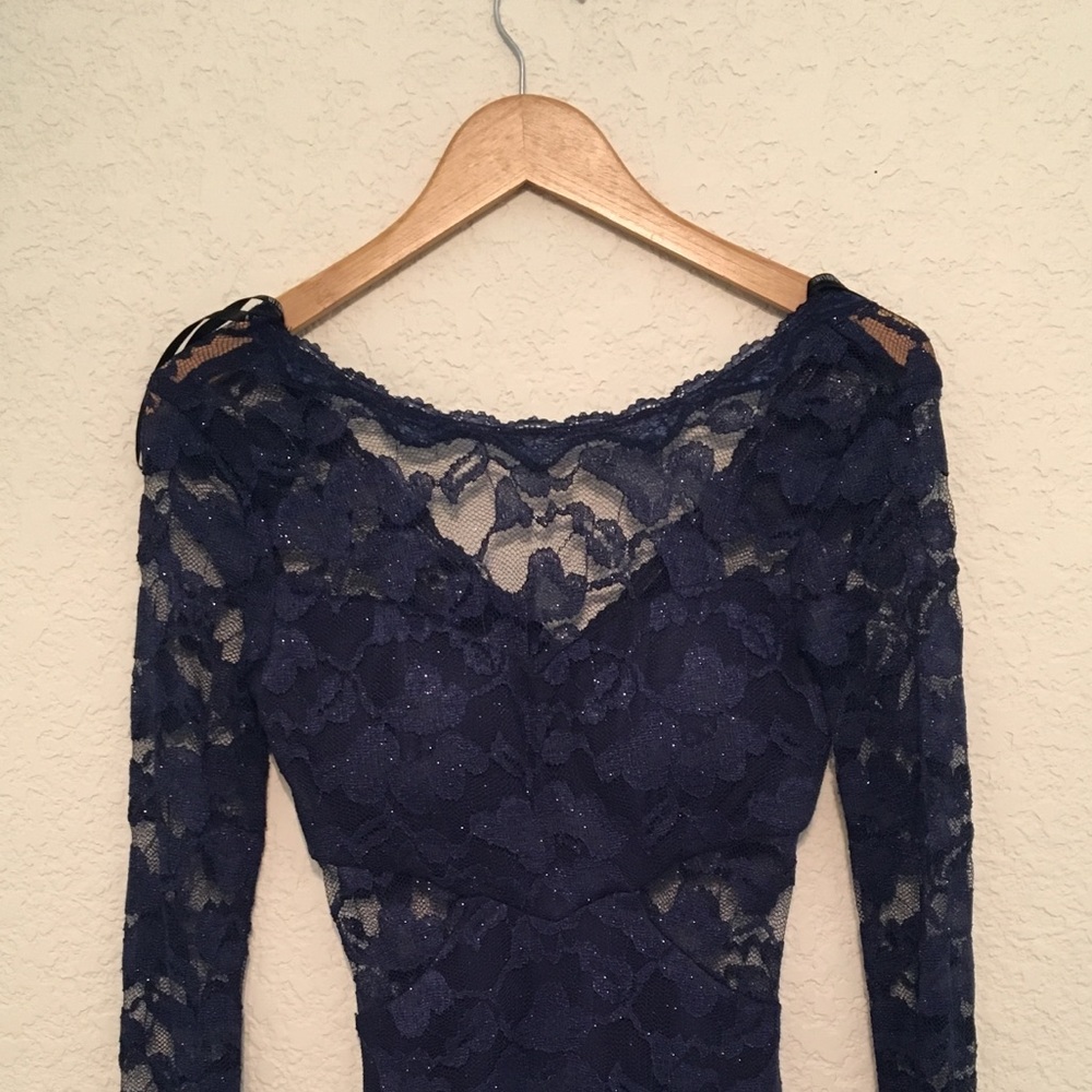 Lacy blue formal dress ✨